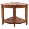 Nordic Style Oiled Teak Corner Stool With Shelf -Laural Home Shop 2ab12e650fb6d2e9 2145 w800 h800 b1 p0