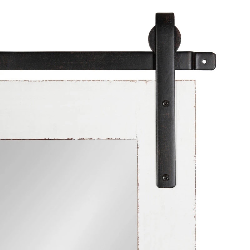 Uniek Cates Rustic Wall Mirror, White 22x.75x30 5 Uniek Cates Rustic Wall Mirror, White 22x.75x30 - Image 3