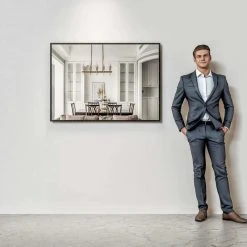 Eviva LLC Eviva Black 42x30" Modern Framed Bathroom Mirror -Laural Home Shop 2b61784602616afa 9760 w800 h800 b0 p0