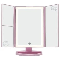 Impressions Vanity Company Hello Kitty Trifold LED Tri-Tone Makeup Mirror With Magnification, Pink 11 Impressions Vanity Company Hello Kitty Trifold LED Tri-Tone Makeup Mirror With Magnification, Pink -Laural Home Shop 2bf1fef001d7705e 6570 w800 h800 b1 p0