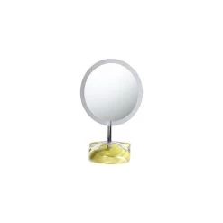 Nameeks Magnifying Mirror With Round Avocado Green Colored Base