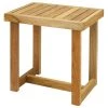 Casual Home 18" Shower Bench With Solid American White Oak