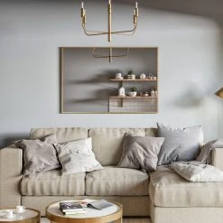 Eviva LLC EVIVA Gold 42x30" Modern Framed Bathroom Mirror 13 Eviva LLC EVIVA Gold 42x30" Modern Framed Bathroom Mirror -Laural Home Shop 2d419e2a02f9910c 0282 w800 h800 b0 p0