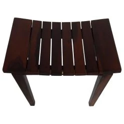 DecoTeak 20" Sojourn Contemporary Eastern Style Shower Bench, Without Shelf -Laural Home Shop 2d81688b0b86d488 8226 w800 h800 b1 p0