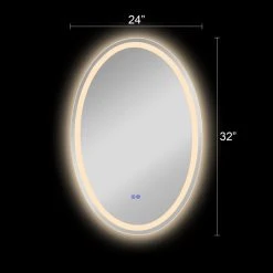 CHLOE Lighting, Inc. CHLOE Lighting SPECULO Back Lit LED Mirror 4000K, Warm White, 24" -Laural Home Shop 2da1b89c00a3e6ed 5607 w800 h800 b0 p0
