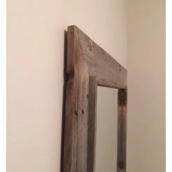 My Barnwood Frames Rustic Mirror, Western Rustic Style With Raised Inside Edge, 28"x34" -Laural Home Shop 2ea109c30dcb10fc 8077 w800 h800 b0 p0