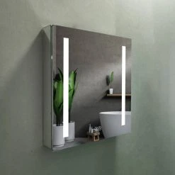 Cenports Commerce Vyaya Aluminum Recessed Or Surface Mount Mirror Medicine Cabinet VYY-AC28-24 -Laural Home Shop 2ee112fd02681f6a 6453 w800 h800 b0 p0