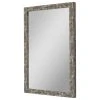 Hitchcock Butterfield Coalmine Antique Silver Mirror, 24.25"x34.25"