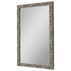 Hitchcock Butterfield Coalmine Antique Silver Mirror, 24.25"x34.25"