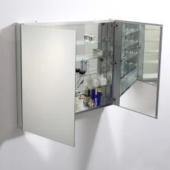 Fresca Bathroom Medicine Cabinet With Mirrors, 15"x36", 40"x36" -Laural Home Shop 2f51ce4a0f08f5f7 6769 w800 h800 b0 p0