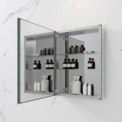 Fresca 20"Wx26"H Bathroom Medicine Cabinet With Mirrors, Beveled Edge -Laural Home Shop 2fe1981b0319867c 6849 w800 h800 b0 p0