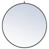 Elegant Furniture & Lighting Elegant Decor Rowan 36" Round Metal Frame Hooked Mirror In Black 1 Elegant Furniture & Lighting Elegant Decor Rowan 36" Round Metal Frame Hooked Mirror In Black -Laural Home Shop 2ff1716902301a47 4450 w800 h800 b1 p0
