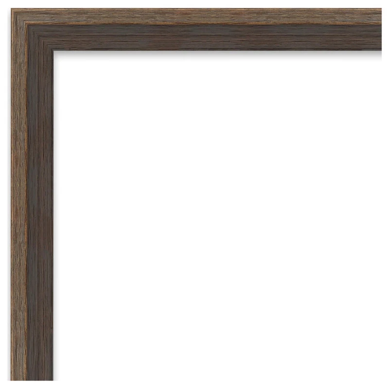 Amanti Art Hardwood Wedge Mocha Non-Beveled Wood Bathroom Wall Mirror - 19.25 X 25.25 In. 5 Amanti Art Hardwood Wedge Mocha Non-Beveled Wood Bathroom Wall Mirror - 19.25 X 25.25 In. - Image 3