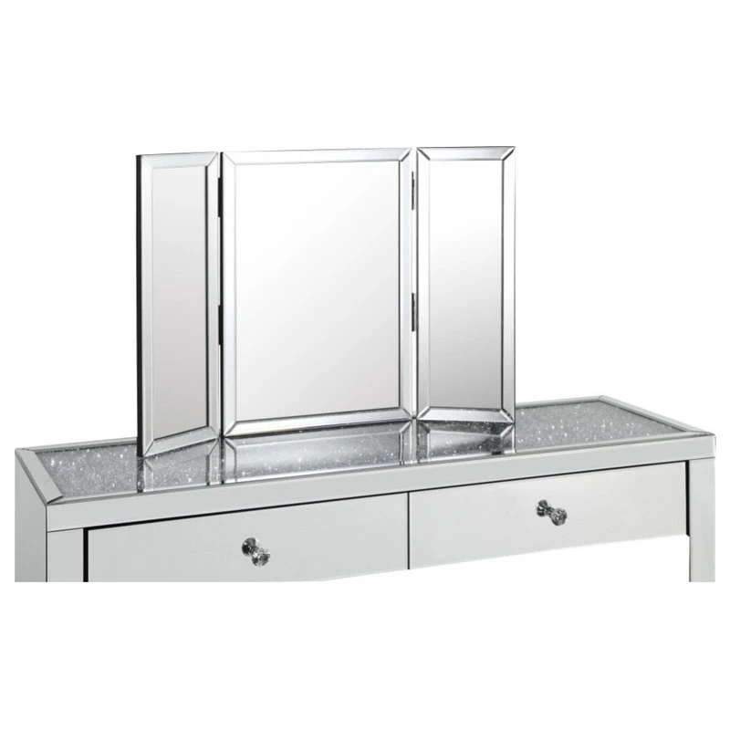 Inspired Home Jada Tabletop Vanity Mirror, Tri Fold, 20x30 4 Inspired Home Jada Tabletop Vanity Mirror, Tri Fold, 20x30 - Image 2