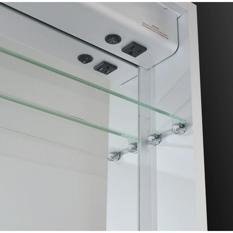 Innoci-usa Recessed LED Medicine Cabinet 16"W X 20"H, Right Hinge 5 Innoci-usa Recessed LED Medicine Cabinet 16"W X 20"H, Right Hinge - Image 3