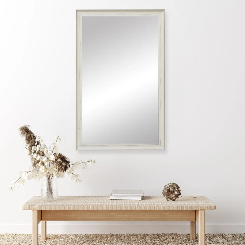 FrameMyMirror Warren White Framed Mirror, 20" X 36" 10 FrameMyMirror Warren White Framed Mirror, 20" X 36" - Image 8