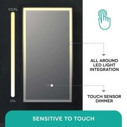 Fine Fixtures LED Recessed/Surface Mount Medicine Cabinet, Aluminum, 24"x36", Right Hand Door 14 Fine Fixtures LED Recessed/Surface Mount Medicine Cabinet, Aluminum, 24"x36", Right Hand Door -Laural Home Shop 320137950fda5476 4555 w800 h800 b0 p0