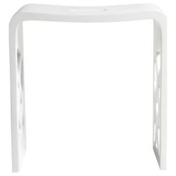Alfi Trade Inc Alfi Brand Designer White Matte Solid Surface Resin Bathroom/Shower Stool -Laural Home Shop 3251bf97017b2ce1 6570 w800 h800 b1 p0