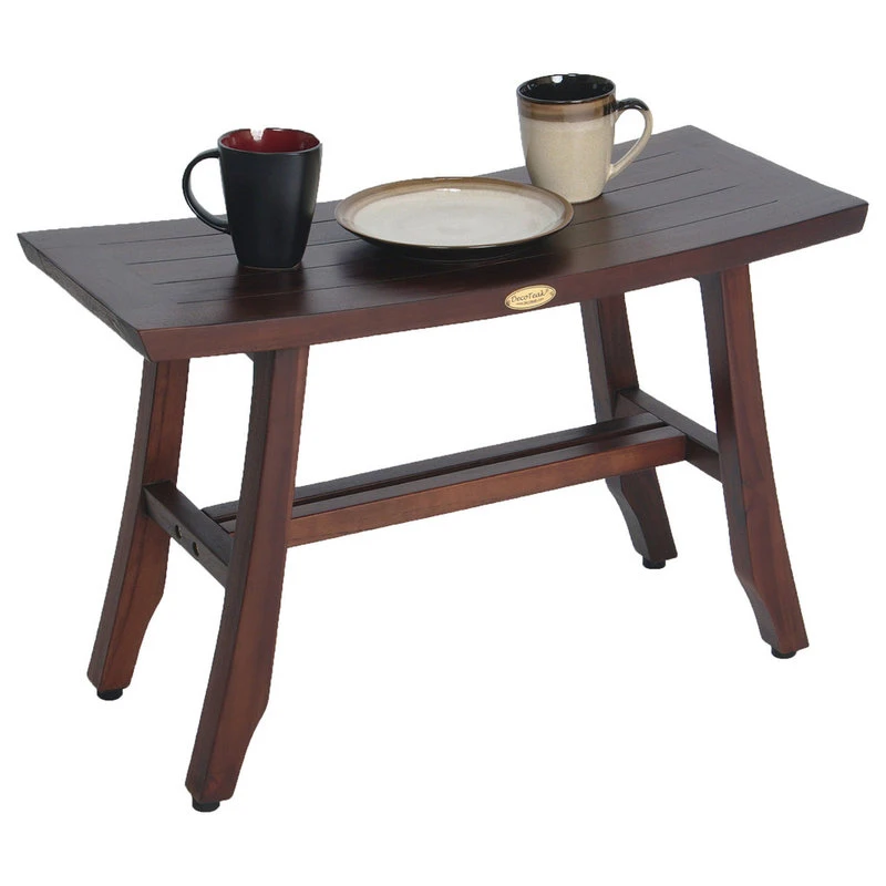 DecoTeak Satori 24" Eastern Style Teak Shower Bench 6 DecoTeak Satori 24" Eastern Style Teak Shower Bench - Image 4