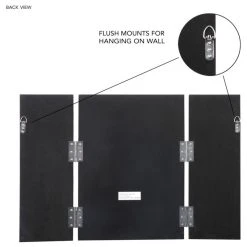 Inspired Home Jada Tabletop Vanity Mirror, Tri Fold, 28x29 -Laural Home Shop 32c10f040f8fa20f 2230 w800 h800 b1 p0