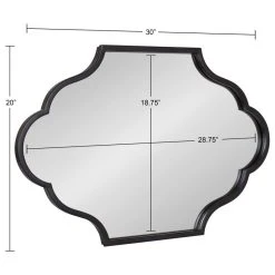 Uniek Rowla Framed Wall Mirror, Black 20x30 14 Uniek Rowla Framed Wall Mirror, Black 20x30 -Laural Home Shop 32c1269b00be3b42 5328 w800 h800 b1 p0