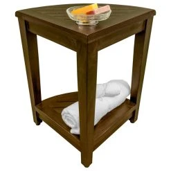 DecoTeak Oasis Teak Corner Shower Stool, Table With Shelf, 16"x18" 20 DecoTeak Oasis Teak Corner Shower Stool, Table With Shelf, 16"x18" -Laural Home Shop 330117e40fdcfef7 9082 w800 h800 b1 p0