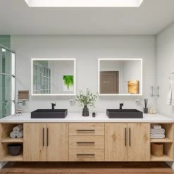 Alfi Trade Inc ALFI Brand 36"x30" Double Door LED Light Medicine Cabinet -Laural Home Shop 3321fa5e03ec1a96 7424 w800 h800 b0 p0