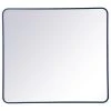 Elegant Furniture & Lighting Elegant Decor MR803640BL Soft Corner Metal Rectangular Mirror, 36"x40", Blue -Laural Home Shop 3331423801a54a7d 7682 w800 h800 b1 p0