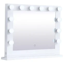 Elegant Furniture & Lighting Elegant Decor Brenda 26" X 32" Plug In LED Vanity Mirror In White 9 Elegant Furniture & Lighting Elegant Decor Brenda 26" X 32" Plug In LED Vanity Mirror In White -Laural Home Shop 33f1788901e10425 3825 w800 h800 b1 p0