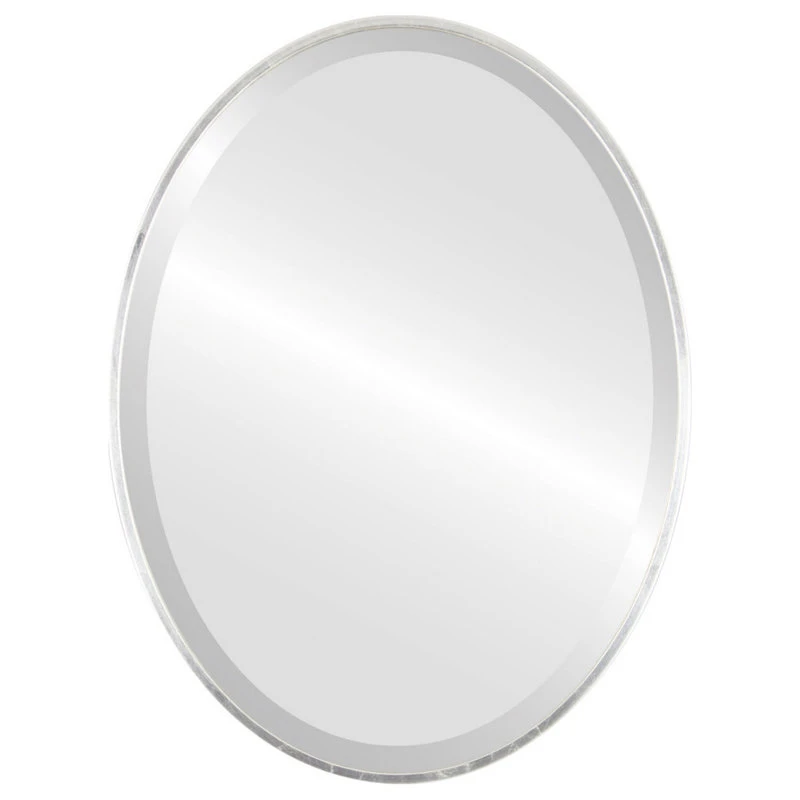 OVALCREST By The Oval And Round Mirror Store Medina Framed Oval Mirror, Silver Leaf Brown, 13"x17" 3 OVALCREST By The Oval And Round Mirror Store Medina Framed Oval Mirror, Silver Leaf Brown, 13"x17"
