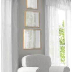 Uniek Rhodes Modern Square Mirror Set, Gold 3 Piece -Laural Home Shop 34b1686b0d5fec37 7502 w800 h800 b0 p0