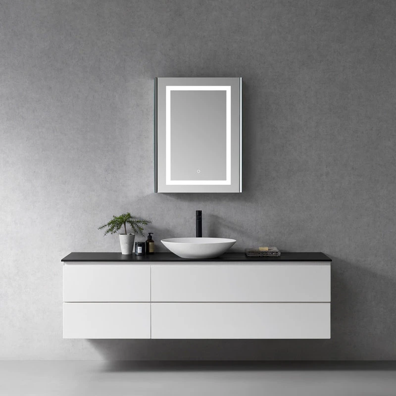 Altair Bojano 24" Clear Glass Surface-Mount/Recessed LED Mirror Medicine Cabinet 7 Altair Bojano 24" Clear Glass Surface-Mount/Recessed LED Mirror Medicine Cabinet - Image 5