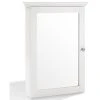 Pemberly Row Mirror Medicine Cabinet In White