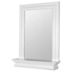 Elegant Home Fashions Wooden Bathroom Wall Mirror W/ Storage Shelf -Laural Home Shop 37a1d7840125ec4e 0126 w800 h800 b1 p0