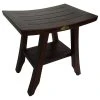 DecoTeak Patented Satori Eastern Style Teak Shower Stools With Shelf, 18" 1 DecoTeak Patented Satori Eastern Style Teak Shower Stools With Shelf, 18" -Laural Home Shop 3811e6070b86d55e 8241 w800 h800 b1 p0