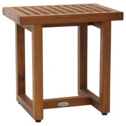 AquaTeak The Original 18" Grate™ Teak Shower Bench