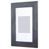 Fox Hollow Furnishings Concealed Picture Frame Medicine Cabinet, Gray, 14"x24"