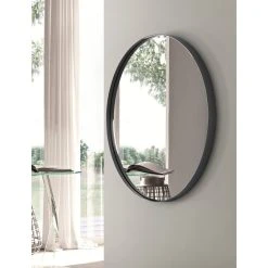 Mirrona LLC Decorative Round Mirror, Black, 24 -Laural Home Shop 3a3132cb02867fd1 2337 w800 h800 b0 p0