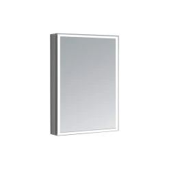 AQUADOM Edge Royale LED Medicine Cabinet Defogger Right Hinge 20"x32"x5"