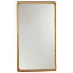 CHLOE Lighting, Inc. Chloe's Reflection Maple Finish Rectangular Framed Wall Mirror