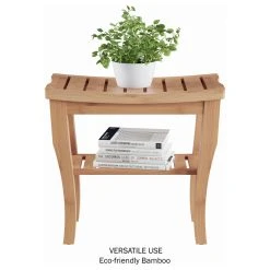 Lavish Home Natural Bamboo Shower Bench With Storage Shelf -Laural Home Shop 3a9102bb0cbf3bfd 2564 w800 h800 b1 p0