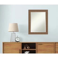 Amanti Art Alta Medium Brown Beveled Bathroom Wall Mirror - 22.5 X 28.5 In. -Laural Home Shop 3aa13d7e0ec6db36 6176 w800 h800 b0 p0