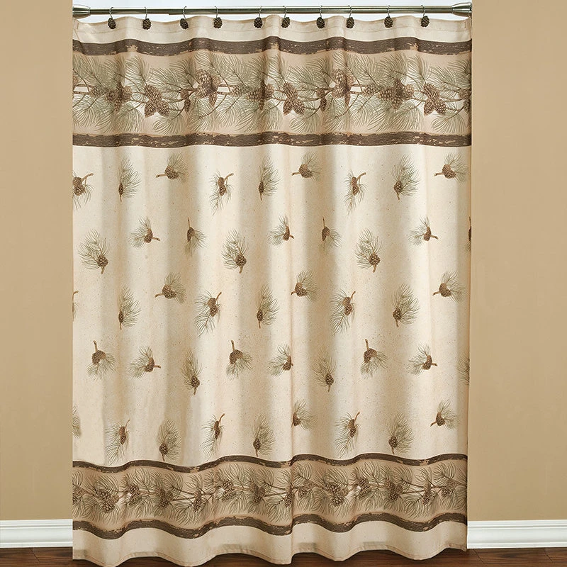 Saturday Knight Limited Saturday Knight Pinehaven Shower Curtain 4 Saturday Knight Limited Saturday Knight Pinehaven Shower Curtain - Image 2