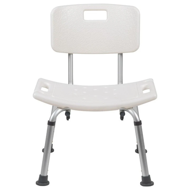 Flash Furniture Hercules Adjustable Plastic Bath And Shower Chair In White 5 Flash Furniture Hercules Adjustable Plastic Bath And Shower Chair In White - Image 3