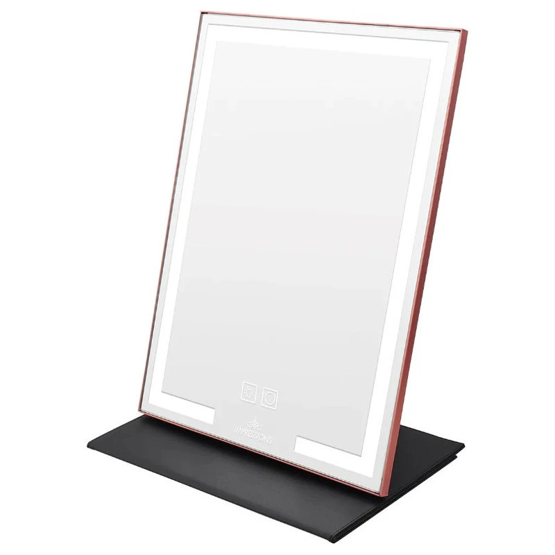Impressions Vanity Company Lumiere Touch Pad Pro LED Makeup Mirror, Rose Gold, LED Striplight 3 Impressions Vanity Company Lumiere Touch Pad Pro LED Makeup Mirror, Rose Gold, LED Striplight