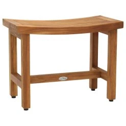 AquaTeak Patented 24" Sumba™ Lotus Teak Shower Bench