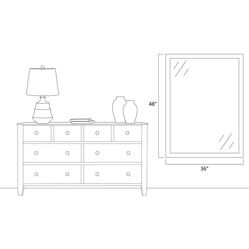 FrameMyMirror Morgan Framed Wall Mirror, Black, 36"x48" 13 FrameMyMirror Morgan Framed Wall Mirror, Black, 36"x48" - Image 11