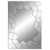 Woodland Imports Rectangular Wall Mirror Abstract Cracked Egg Shell Design Modern Decor 56087