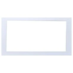 Eviva LLC Eviva New York Full Frame Gray Wall Mirror, White