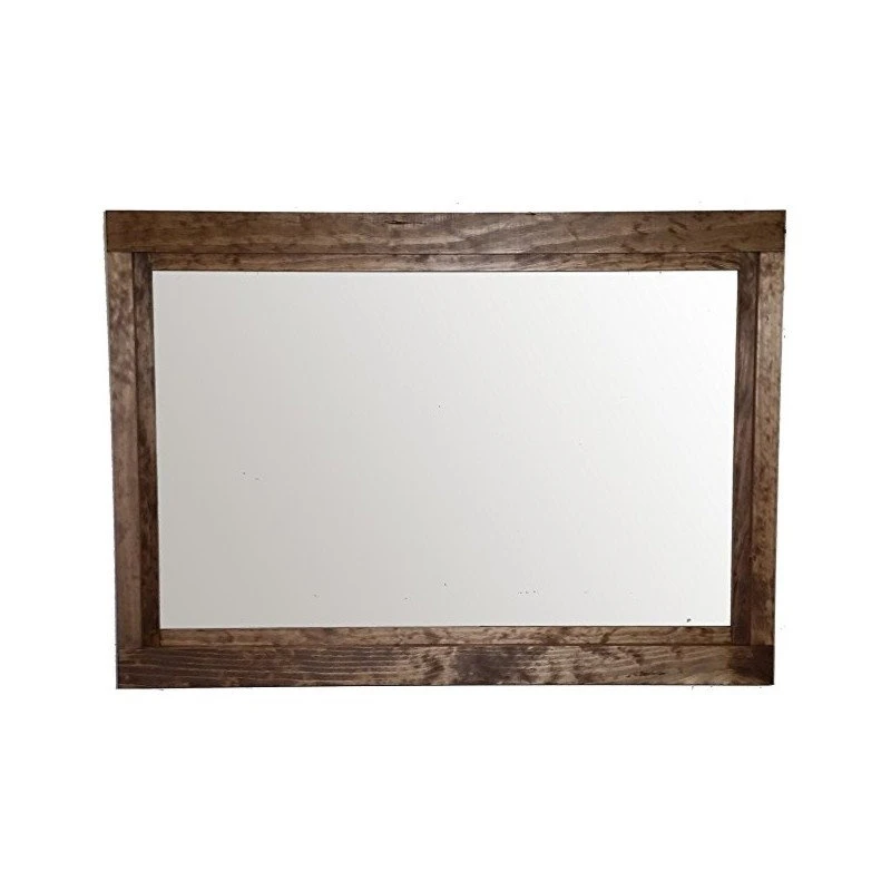Renewed Decor And Storage Special Walnut Farmhouse Style Vanity Mirror, 42"x30" 5 Renewed Decor And Storage Special Walnut Farmhouse Style Vanity Mirror, 42"x30" - Image 3